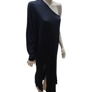 Free People Black One-Shoulder Dress